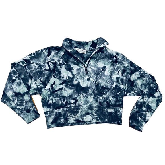 lululemon athletica Tops - Lululemon 8 Ready to Rulu Diamond Dye Silver Blue Tidewater Half-Zip Pullover